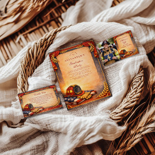 Fire Department Graduation Invitation