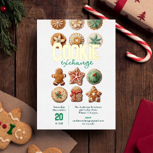 Merry Christmas Cookie Exchange Holiday Party Gift Tags