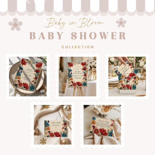 Wildflower Meadow Baby Shower Napkin