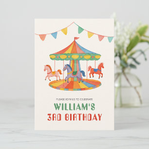 Adorable Carousel Birthday Favour Box