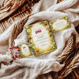 Little Meadow Lady Turns One Thank You Card