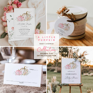 Our Little Pumpkin Girl Baby Shower Invitation