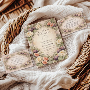 Soft Fig Botanical Bridal Shower Napkin