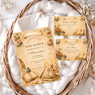 Vintage Magic Potion Baby Shower Invitation