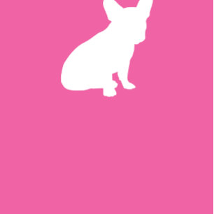 French Bulldog Baby Shower Frenchie Pink Girl Invitation