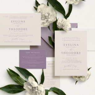 Parker Formal Portrait Wedding Invitation