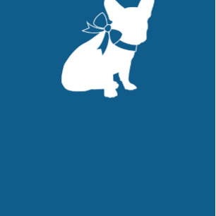 French Bulldog Baby Shower Frenchy Frenchie Blue Invitation