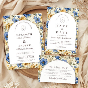 Rustic Autumn Botanical Wedding Save The Date