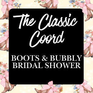 Boots and Bubbly Bridal Shower Invitation