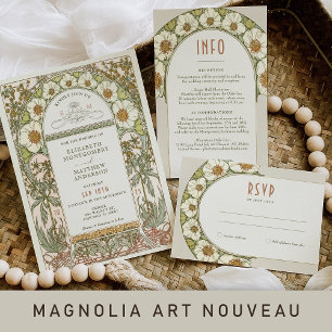 Vintage Wedding Invitations Art Nouveau by Mucha