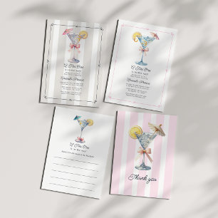 A Tini One Is on the Way Baby Shower Photo Thank You Card
