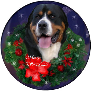 Greater Swiss Mountain Dog Christmas Gifts Holiday Card