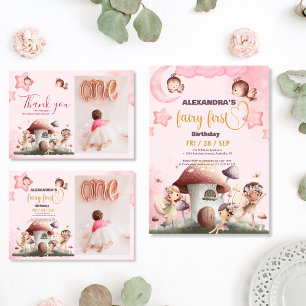 Fairy First Girl's 1st Birthday Wrapping Paper