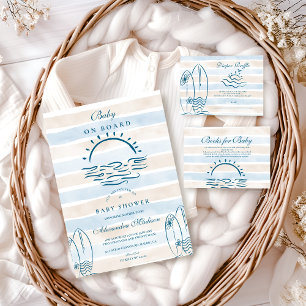 Baby on Board Baby Shower Registry Enclosure Card