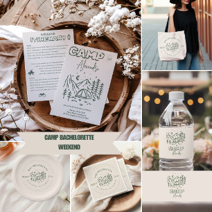 Camping Bachelorette Weekend Can Cooler