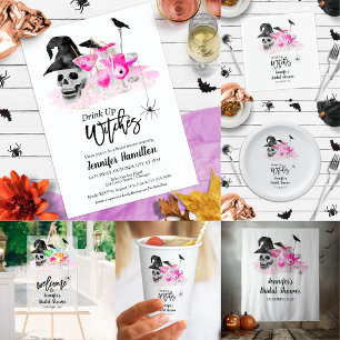 Drink Up Whitches Bridal Shower Invitations