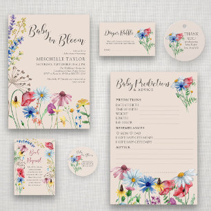 Wildflower Advice and Predictions Baby Shower Game