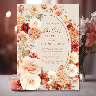 Trendy copper blush and burgundy flowers sage napkin
