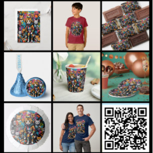 Graffiti Artist Legend Cat Birthday Paper Plate