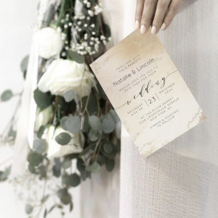 Ombre Yellow Gold Frosted Foil Watercolor Wedding Invitation