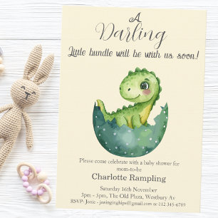 Baby Dino Baby Shower Napkin