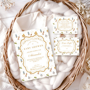 Whimsical Celestial Safari Baby Shower Invitation