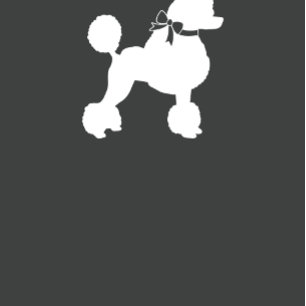 Poodle Dog Baby Shower French Blue for Boy Invitation