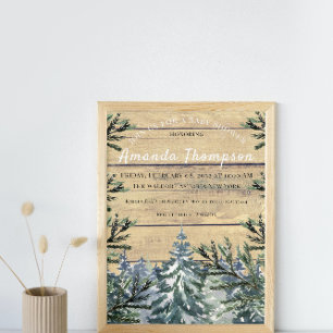 Modern Winter Landscape Our Greatest Adventure Enclosure Card