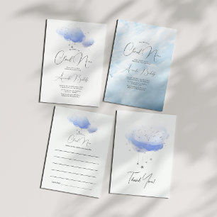 Dreamy Cloud Nine Bridal Shower Invitation