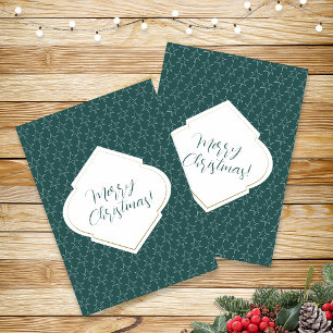 Merry Christmas Red Minimalist Holiday Card