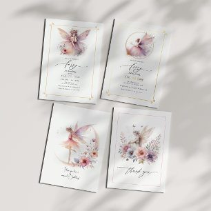 Fairy First 1st Birthday Party Invitation