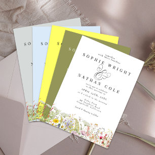 Spring Summer Wildflower   Magnetic Save the Date