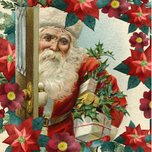 Santa Claus bringing gifts and presents Card