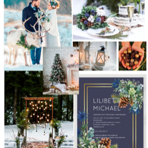 BUDGET  Blue Thistle Eucalyptus Wedding Wonderland Flyer