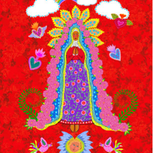 Merry Christmas Virgin Mary Folded Note Card