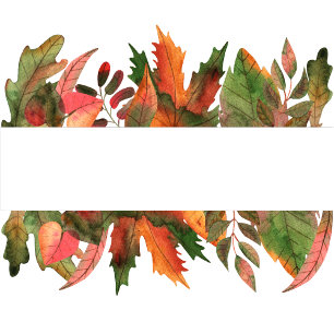 Leaves fall. Autumn woodland Botanical Wedding Inv Flyer