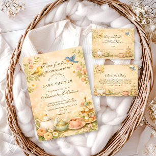 Time for Tea With the Mom-to-Be Baby Shower Napkin