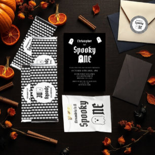 Spooky One 1st Birthday Classic Round Sticker