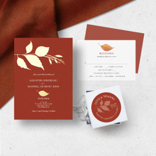Simple Orange Meal Choice RSVP