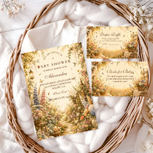 Timeless Wildflower Boho Baby Shower Napkin