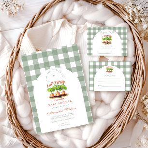 Little Sprout  Baby Shower Books for Baby  Enclosure Card