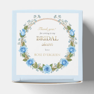 Elegant Blue Roses & Baby’s Breath  Paper Plate