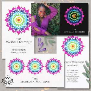 Esoteric Mandala Holistic Metaphysical Thank You Business Card