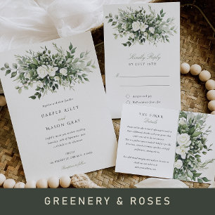 Botanical Grace Wedding RSVP Card