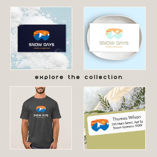 Skier Snow Goggles Skiing Mountain