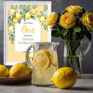 Lemon citrus birthday Stickers