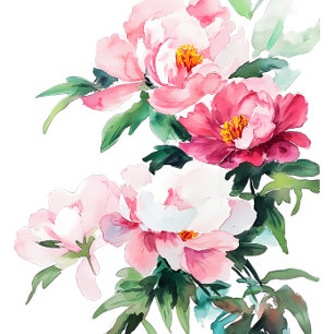 Soft Pink Peony & Eucalyptus Floral Save The Date