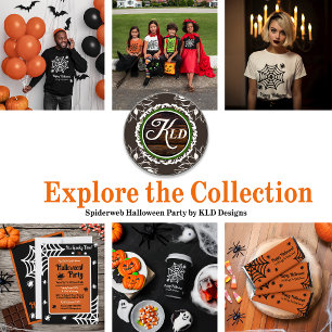 Personalised Spiderweb Halloween T-Shirt