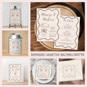 Espresso Martini Hand Drawn Bachelorette Favours Poster