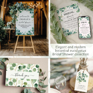 Modern Elegant Greenery Bridal Shower  Invitation